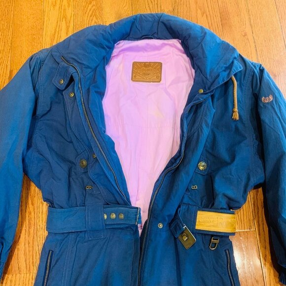 Vintage 80s 90s Ski Suit One piece Snowsuit BOGNER Apres Snow Blue Womens 16 - Picture 12 of 13